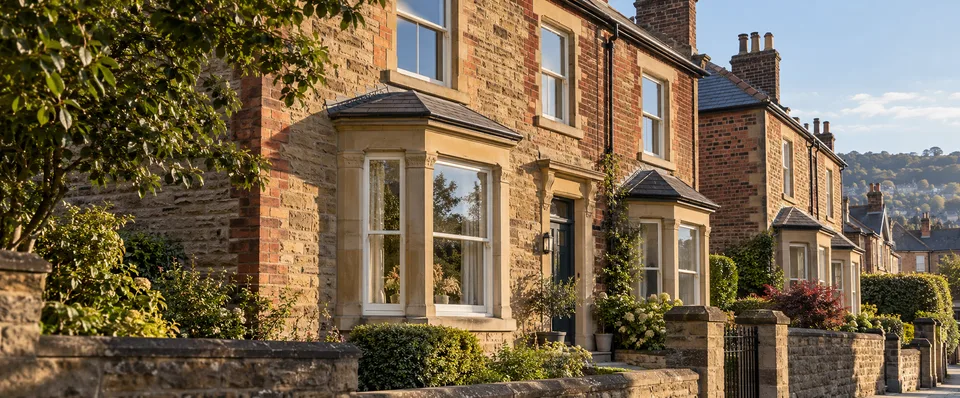 Yorkshire brick and stone masonry